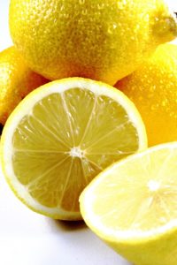 Cut lemon